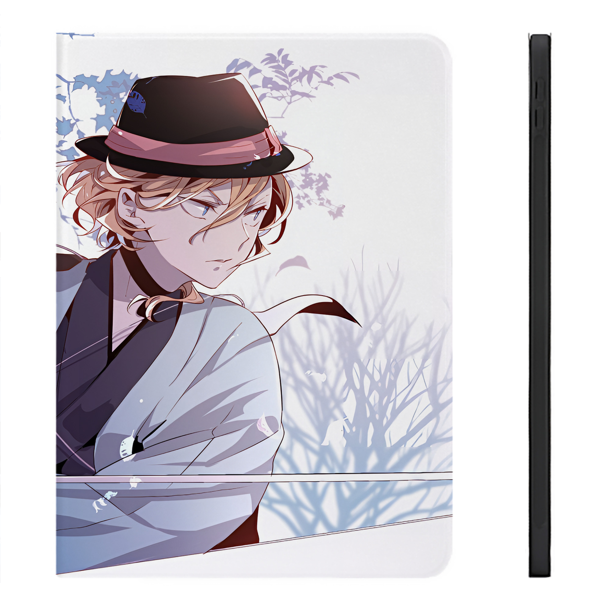 （画像用） 文豪ストレイドッグス Bungo Stray Dogs IPadケース ペンホルダー付き ブックスタイルデザイン